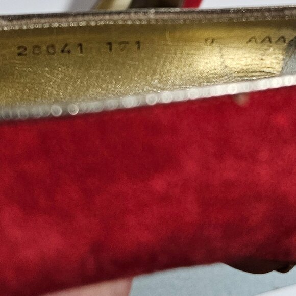 Salvatore Ferragamo Red Suede Pumps – Size 9 AAAA (Ultra Narrow) – Vintage - Picture 3 of 6